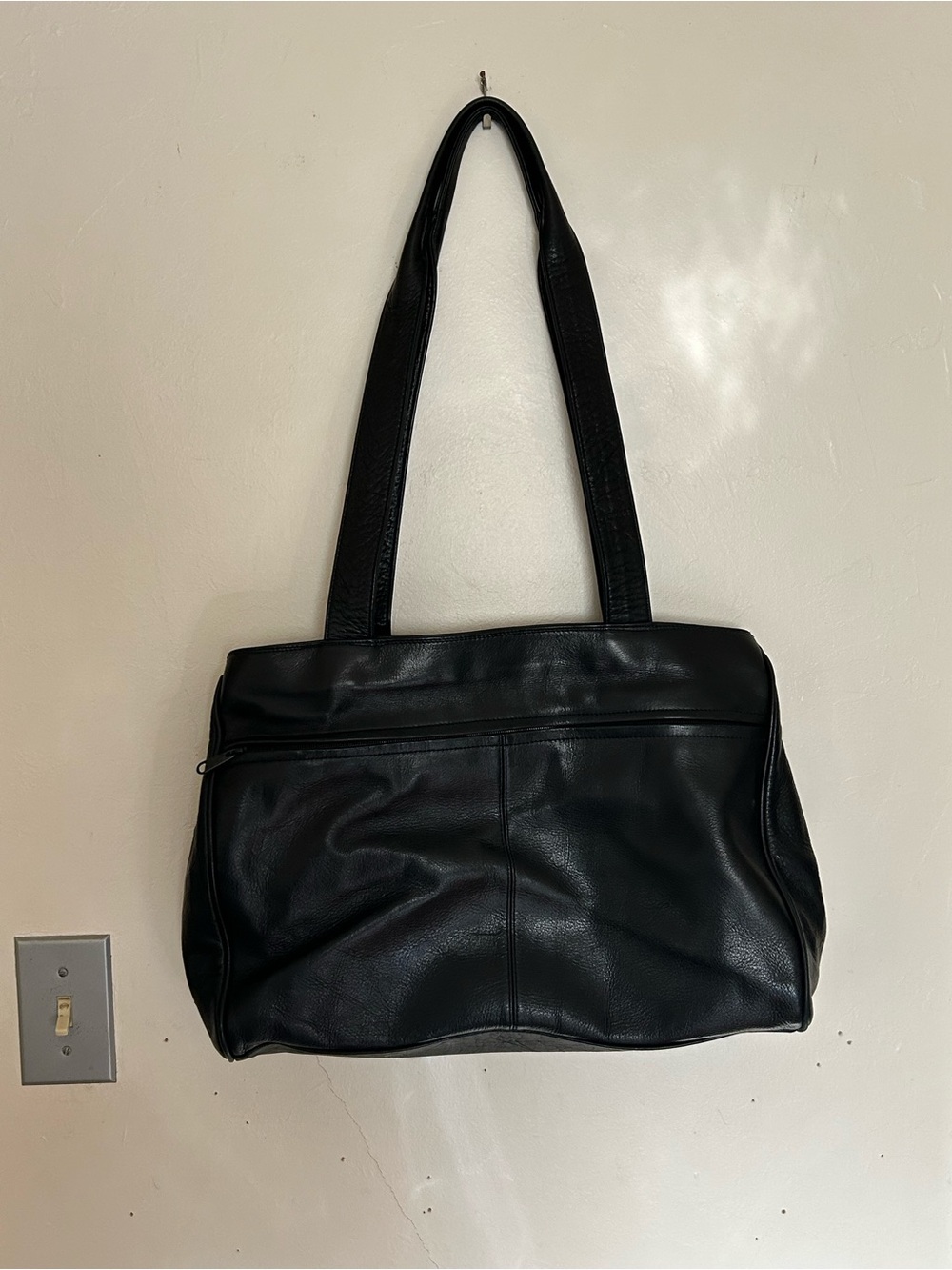 Large Made in Korea Leather School Book Bag